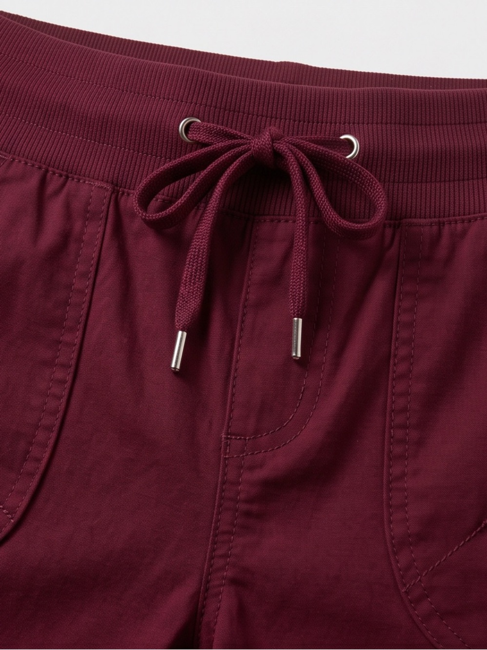 WindRiver Women’s Burgundy High Rise Tall Bermuda Shorts Size 34 Waist - Picture 6 of 9